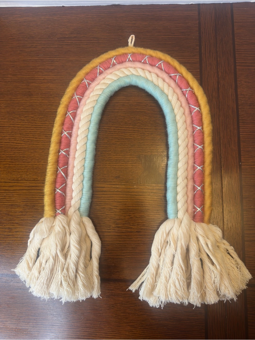 Target Pillowfort Rainbow Rope Hanging Kids Wall Decor Boho Tassels